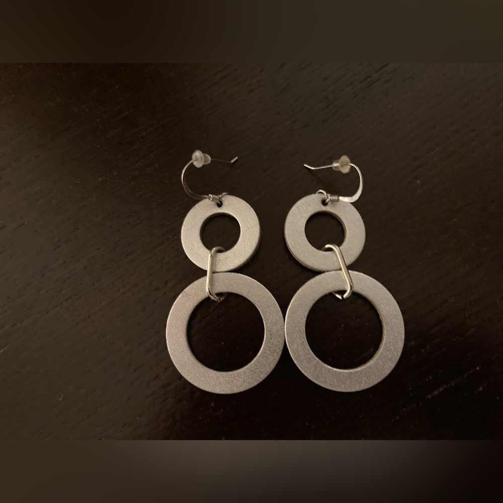 Nickel & Suede Silver Satin Sloanes